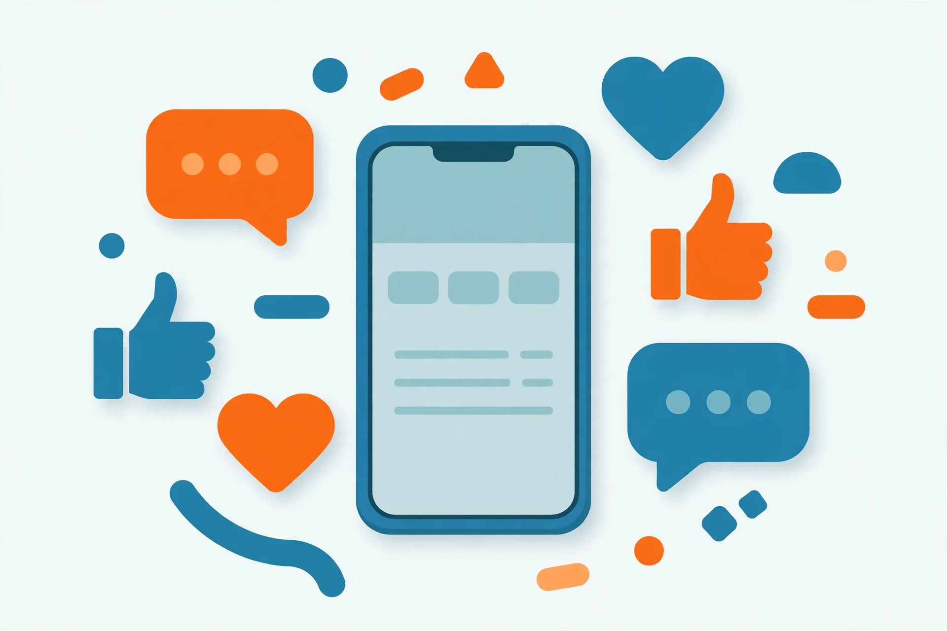 Social Media Marketing service illustration